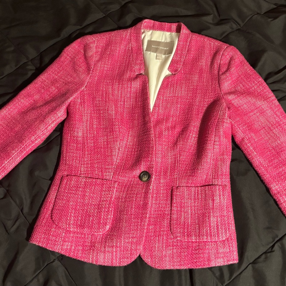 Banana Republic Pink Blazer Suit Jacket
